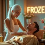 Leonardo Phoenix 10 photograph of a serene spa setting with a 1